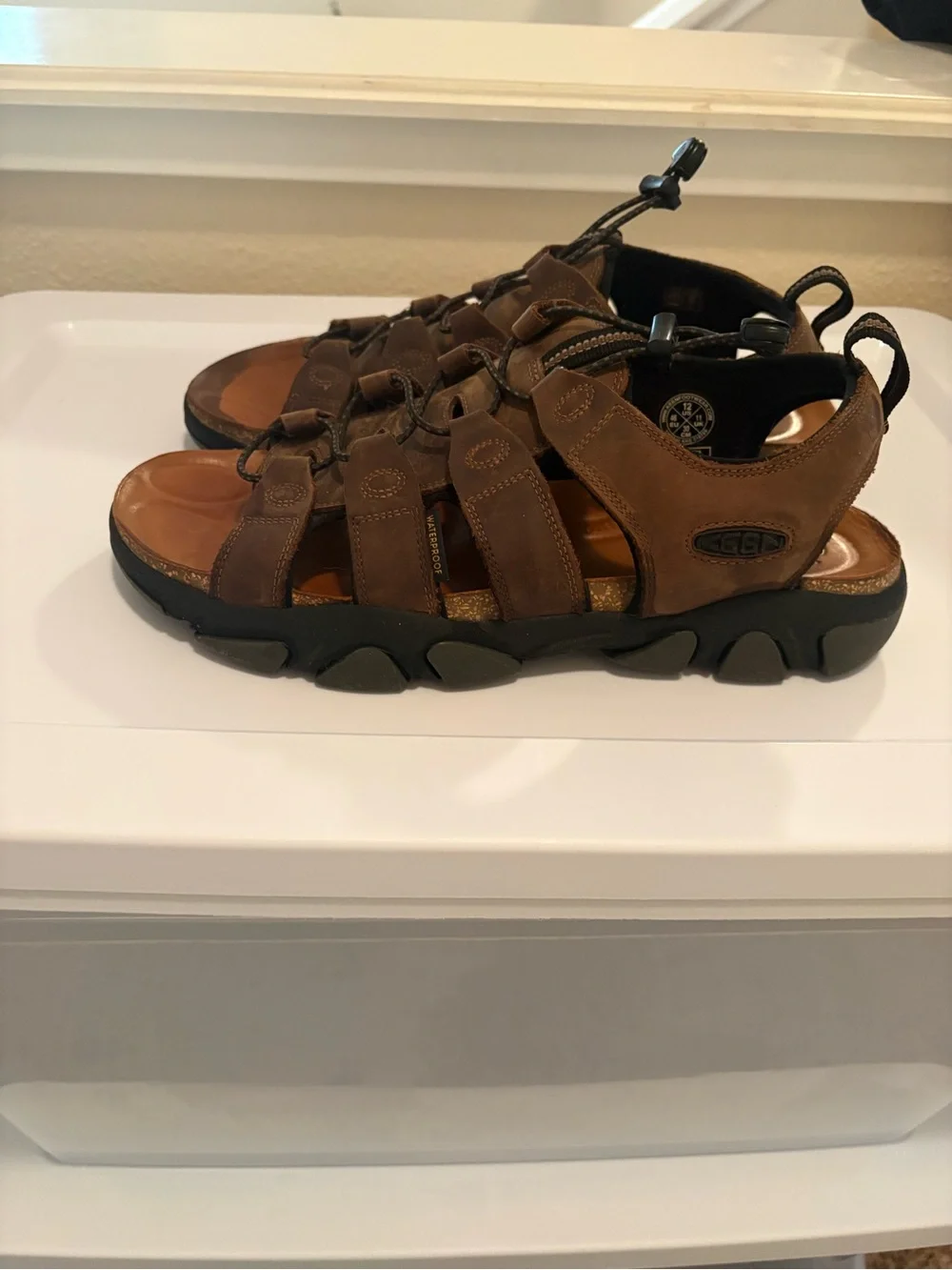 Keen Brown Multi-Strap Leather Sport Sandals